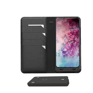 Galaxy Note 10 Plus Leather Wallet Smart case +Battery, +128GB Memory, +SDcard & EnviroSensor ++