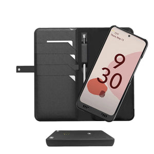 Google Pixel 7 Leather Modular Wallet Smart case + Battery, +128GB Memory, +SDcard & EnviroSensor ++