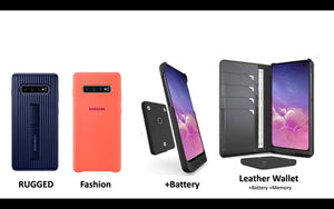 The Best Samsung Galaxy S10e, S10, and S10 Plus cases including leather wallet +battery +sdCard case