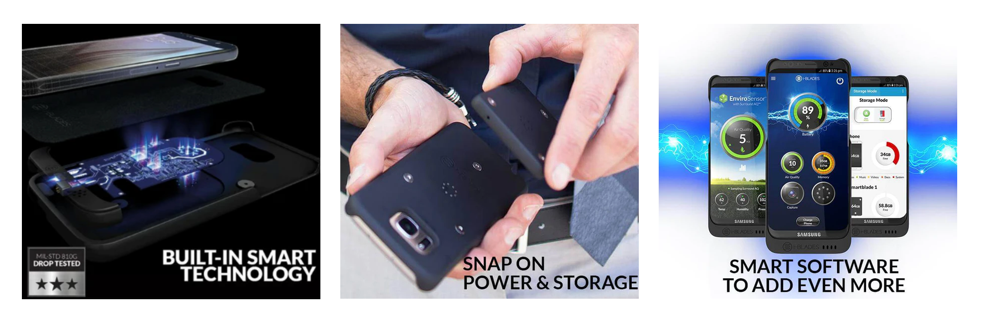Galaxy S23 Smartcase +Battery, +Memory, + SDcard & EnviroSensor