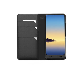 Galaxy Note 8 Leather Wallet Smart case +EnviroSensor