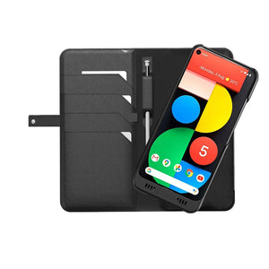 Google Pixel 5 Leather Modular Wallet Smart case +EnviroSensor